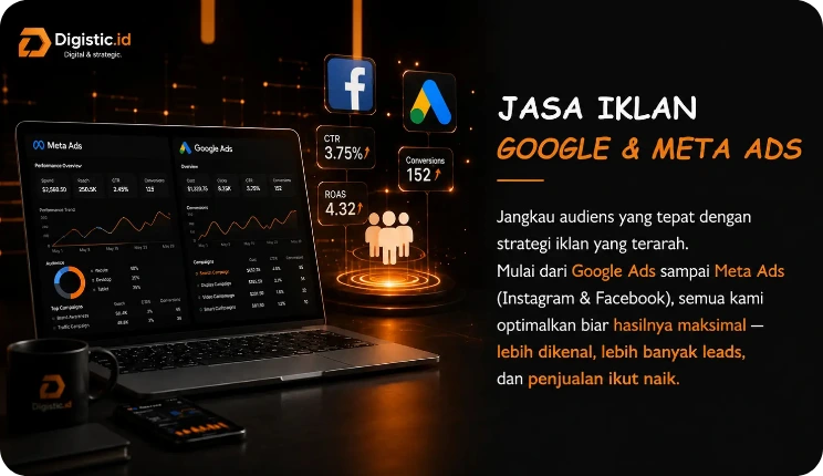 Jasa Iklan Google dan Meta Ads Digistic.id - Agensi Digital Marketing Kreatif & Strategis